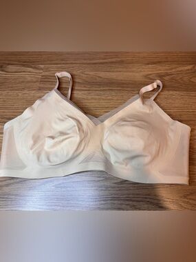 Honeylove Crossover Bra Wireless Comfort Nude Mesh Size XL Style LWBR0302